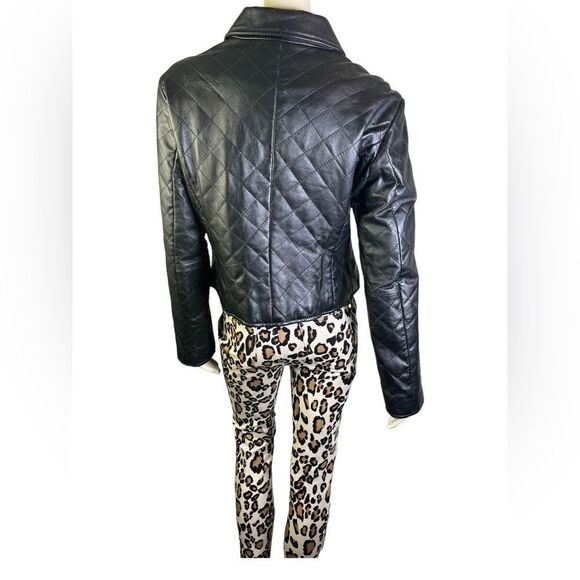 NWOT So Slimming by Chico’s Slim Fit Stretch Leopard Pants Size 0.5 - Picture 4 of 6